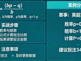 【扑克之星】体育投注中的“凯利公式”实战应用教程