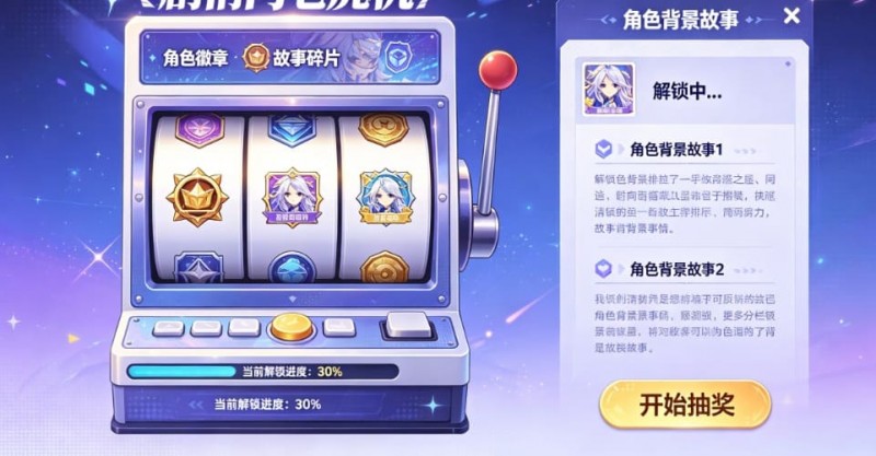 【扑克之星】PG尝试“剧情向”老虎机，玩家通过中奖解锁角色背景故事。