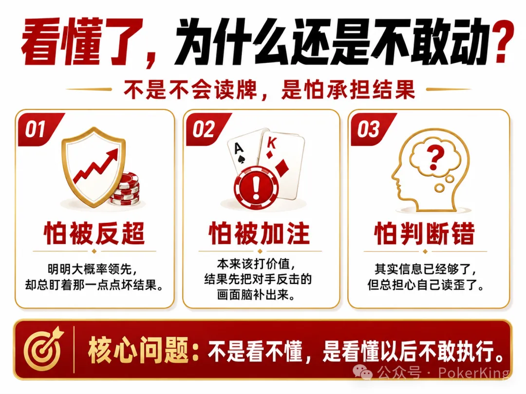 【扑克之星】看穿范围却不敢动？你不是没读懂牌，只是被恐惧按住了手
