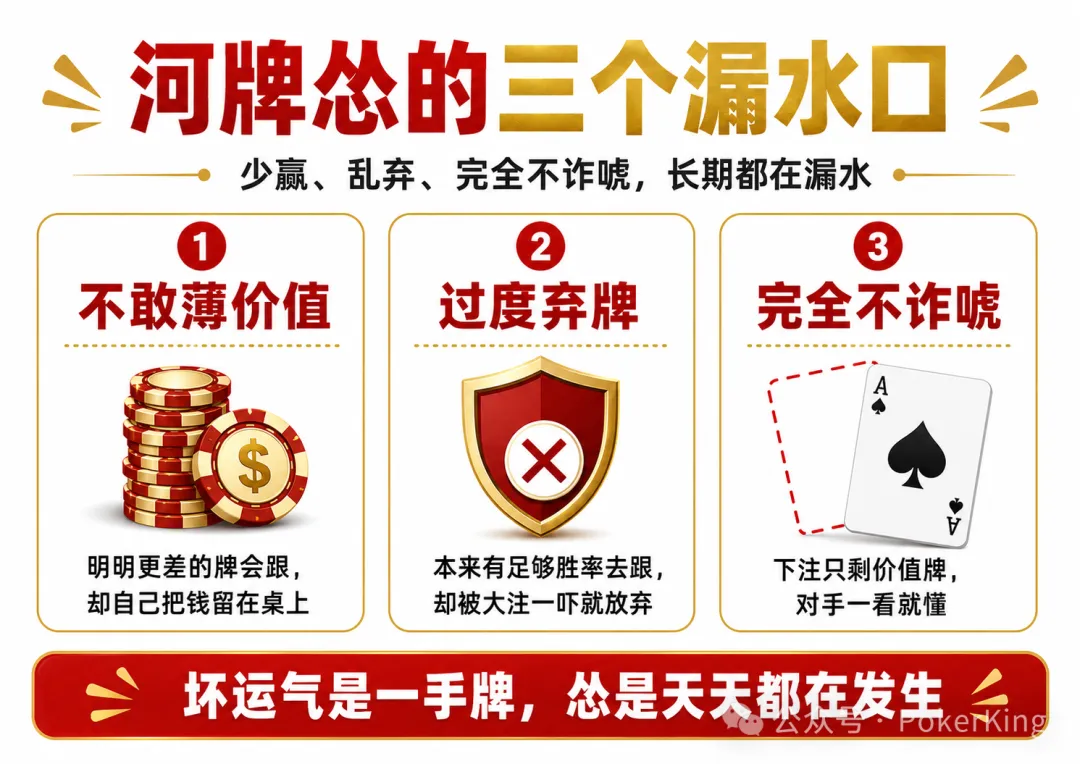 【扑克之星】河牌“怂了”:你明明看见了价值,却没敢下注