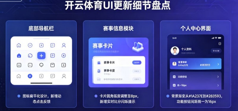 【扑克之星】盘点开云体育那些令人惊艳的UI更新细节