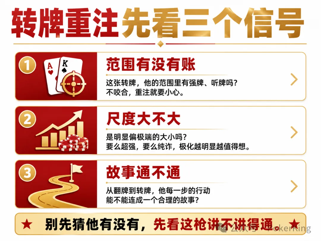 【扑克之星】转牌重注，到底该信不信？三个信号帮你把“猜”变成“对账”