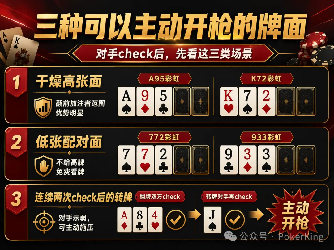 【扑克之星】别再被“免费牌”坑了:翻牌没中,为什么高手反而更敢开枪?