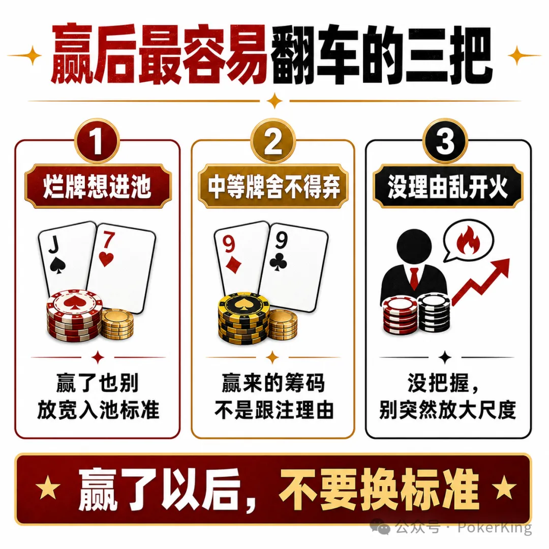 【扑克之星】赢钱后的“隐形上头”:比输钱更危险的,是你开始追感觉