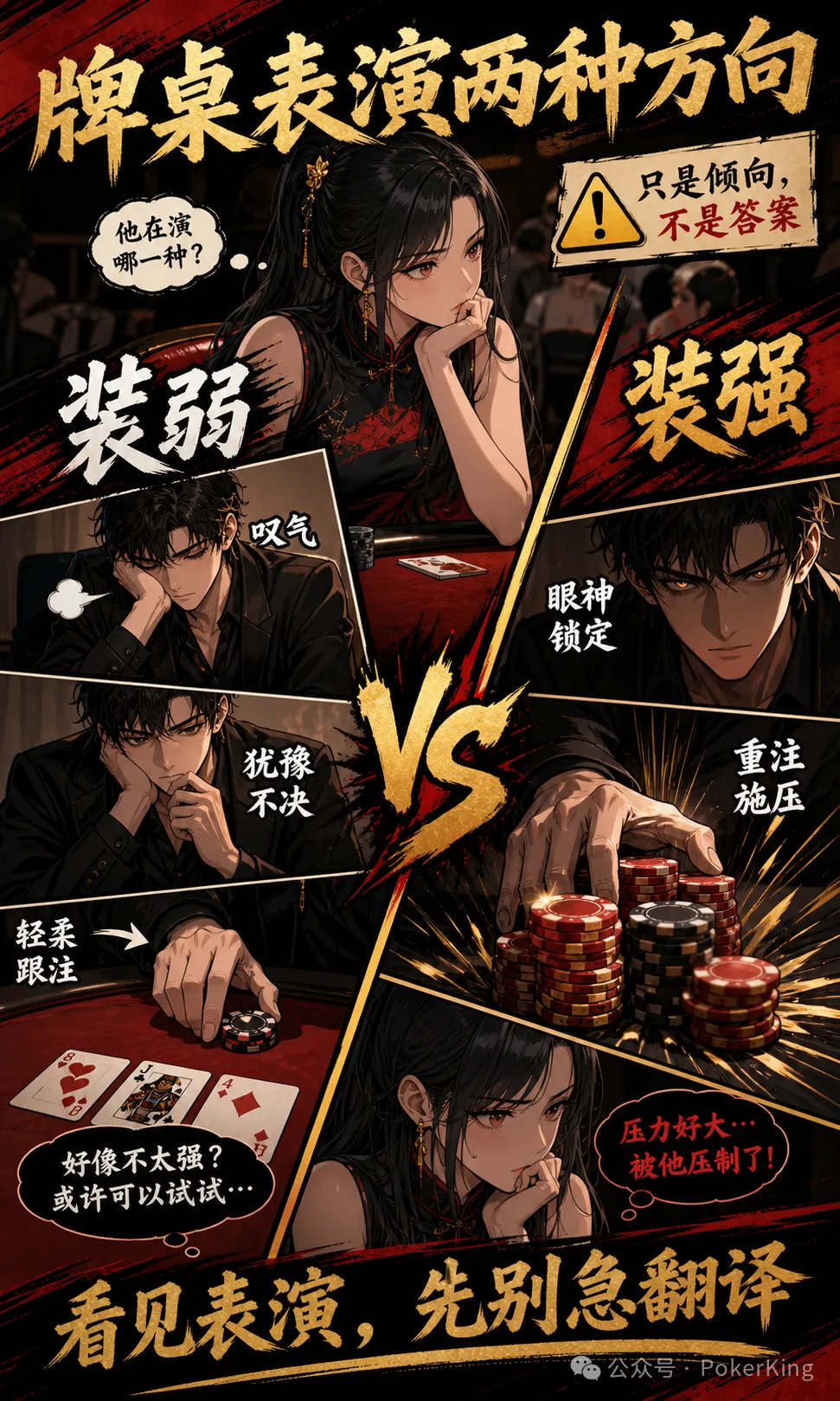 【扑克之星】牌桌台词陷阱:“那我跟吧”到底是强是弱?先看基线再拆表演